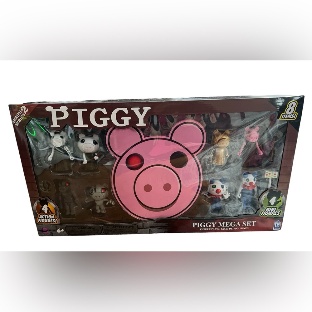 PIGGY MEGA SET Series 2 FIGURE PACK - 4 Action Figures & 4 Mini Figures ROBLOX